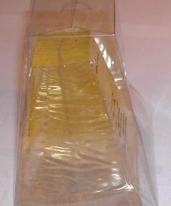 Gelelys - pyramide transparent gul