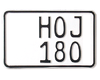 MC-skilt 180 x 110 mm