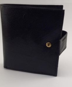 Lommebok i sort skinn