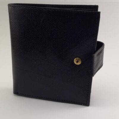 Lommebok i sort skinn